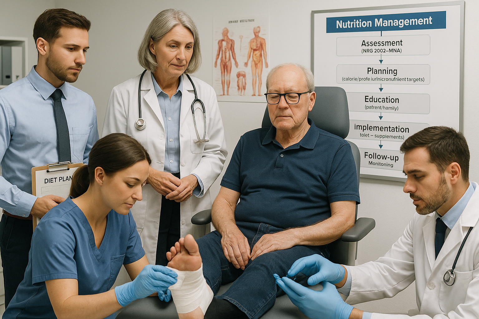 راهنمای مدیریت تغذیه برای بیماران مبتلا به زخم‌های مزمن بر اساس بهترین شواهد علمی