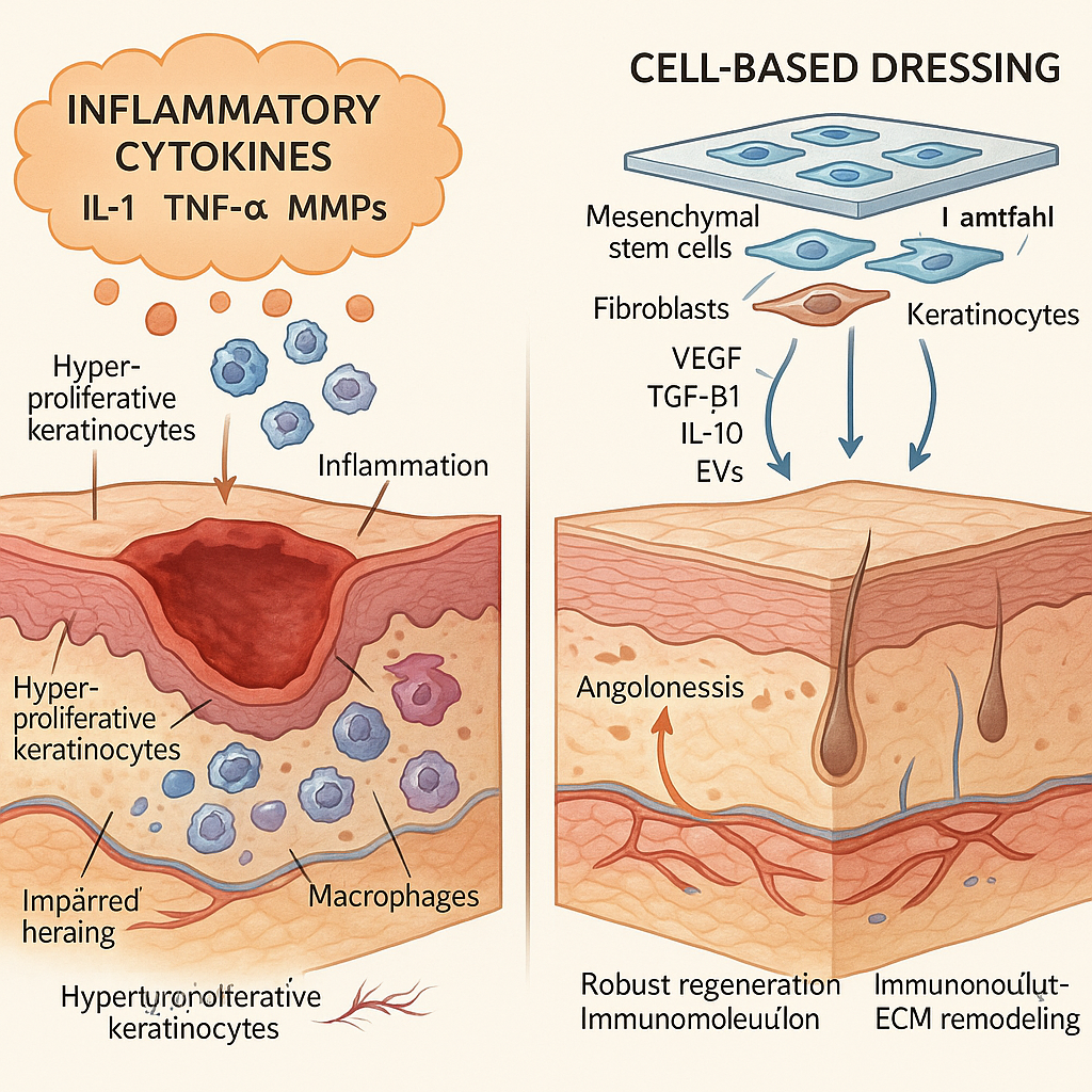 پانسمان‌های سلولی: سفری در مدیریت زخم‌های مزمن