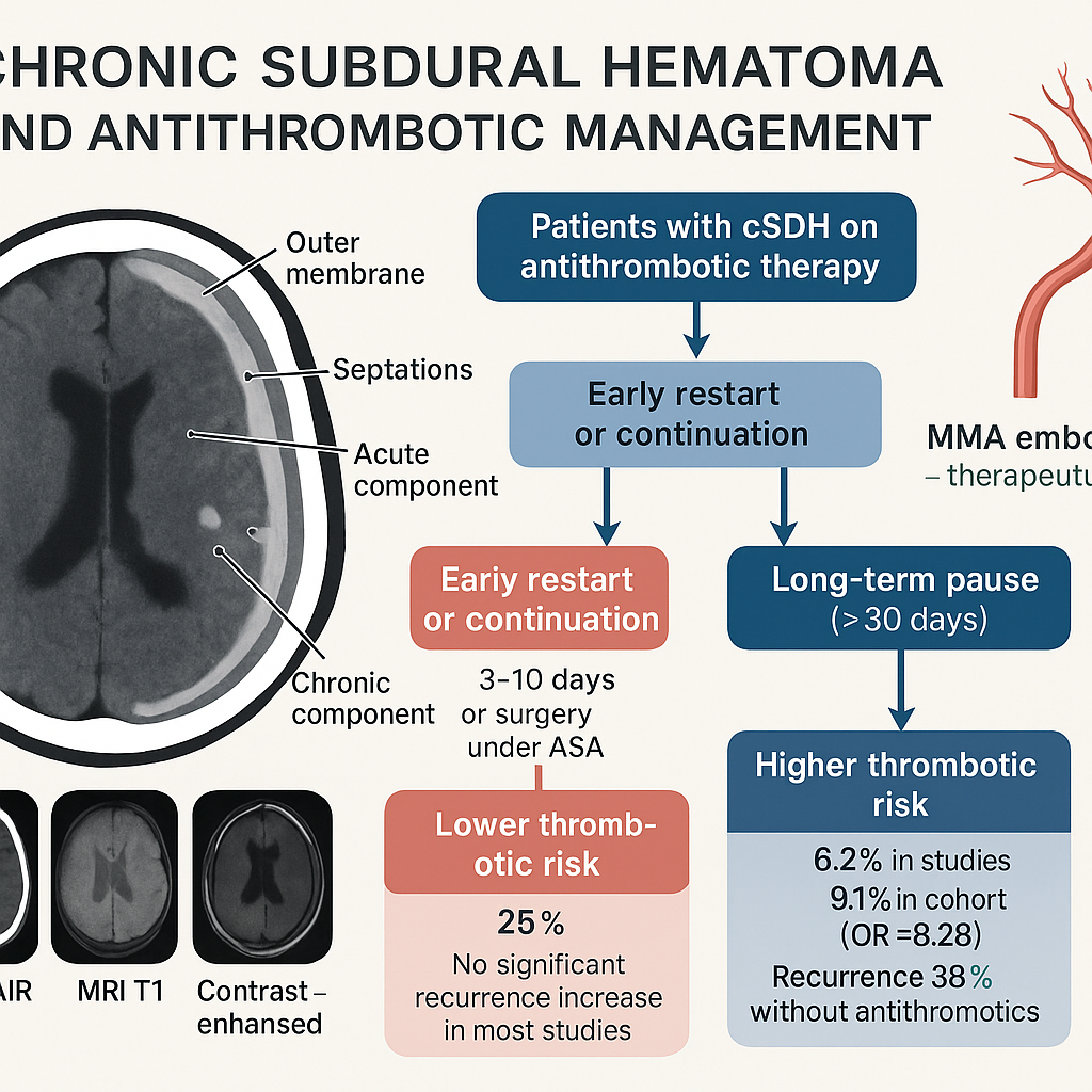 هماتوم ساب‌دورال مزمن – مدیریت داروهای ضدانعقاد و عوارض ترومبوتیک
