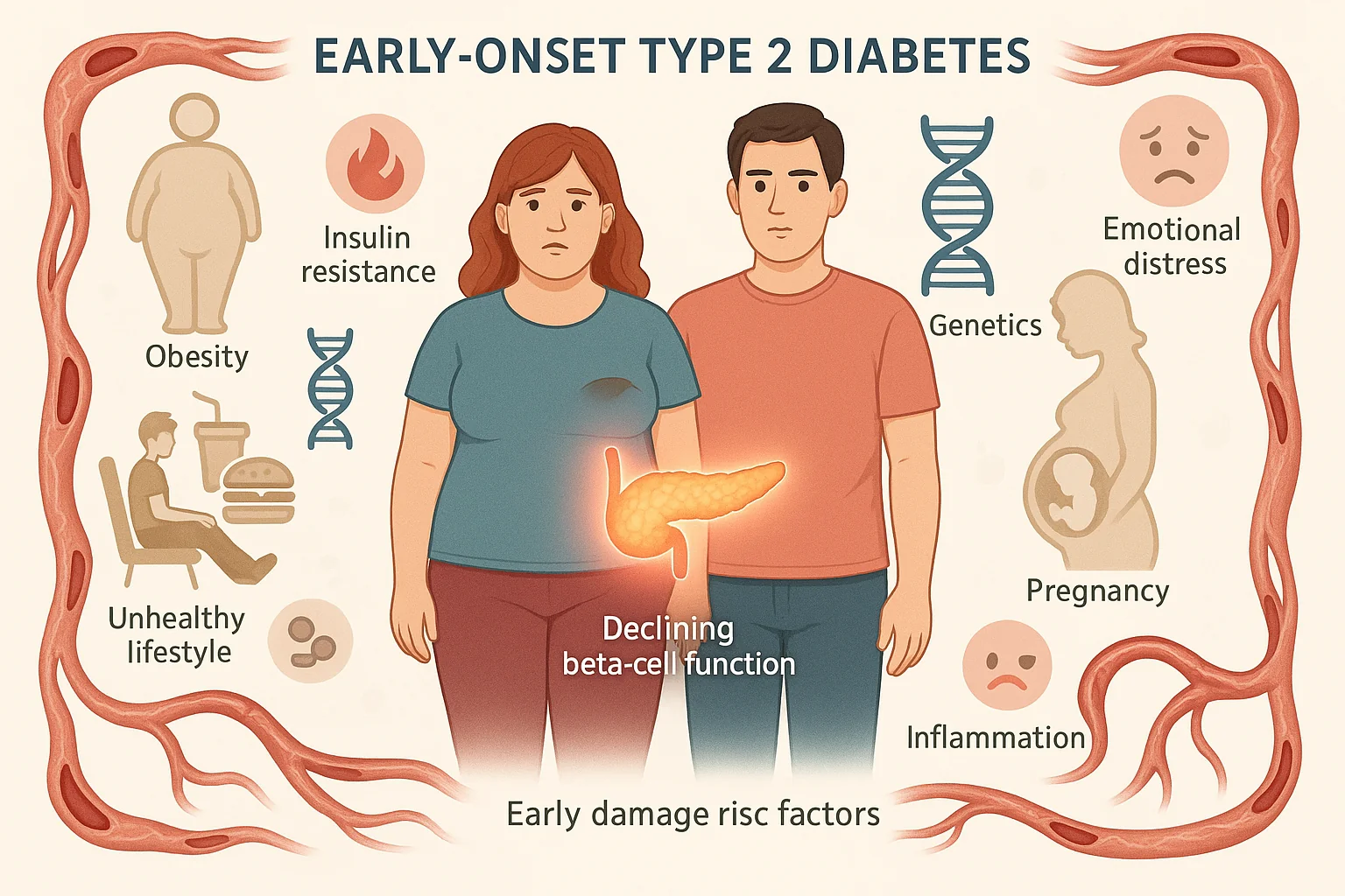دیابت نوع ۲ زودرس: مروری بر تازه‌ترین یافته‌ها Early onset type 2 diabetes mellitus: an update